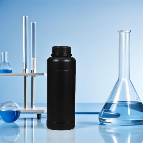 Beaupretty 10pcs 500ml Reagent Sample Bottles with Leak-proof Black Screw Caps, Wide Mouth Laboratory Chemical Storage Containers for Liquid Samples and Reagent Storage in Kuwait
