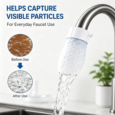 100PCS Faucet Filter Bags for Kitchen Sink, PP Fiber Faucet Covers in Saudi Arabia