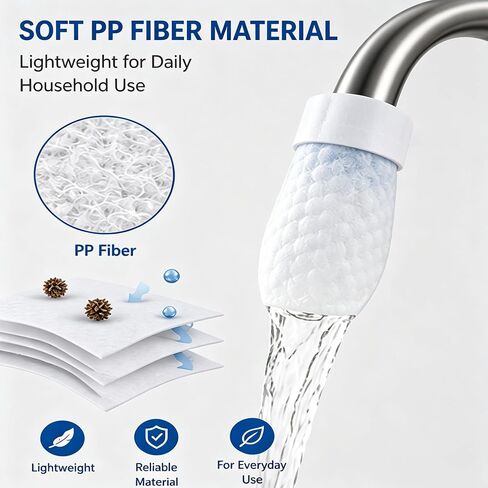 100PCS Faucet Filter Bags for Kitchen Sink, PP Fiber Faucet Covers in Saudi Arabia