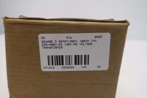 NEW SQUARE D 9070T100D1 100VA 1PH 240/480V-AC 120V-AC محول D536269 in Kuwait