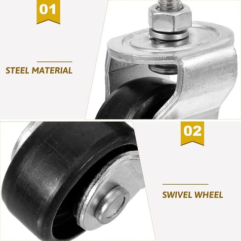 Kisangel 2.75X1.96X1.57In Jack استبدال العجلة العالمية لمقبس الأرضية الهيدروليكية مع عجلة دوارة لجراج الأرضية 2 طن والاستخدام الصناعي in Kuwait