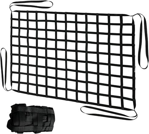 Cargo Lifting Net, 3.93'x4.92' Safety Nylon Lifting Net Straps, 661lbs Heavy Duty Hoisting Net for Construction Rigging Towing Moving Loading Unloading in Kuwait