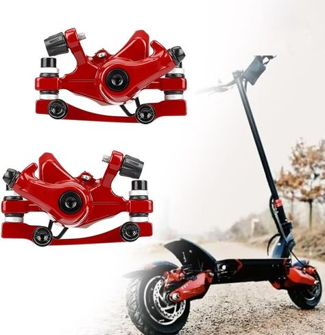 Aluminium Alloy Disc Brake for Dualtron Electric Scooter, Right Side Front/Rear Caliper, Red Replacement Part(Right Rear) in Kuwait