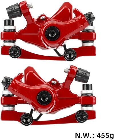 Aluminium Alloy Disc Brake for Dualtron Electric Scooter, Right Side Front/Rear Caliper, Red Replacement Part(Right Rear) in Kuwait