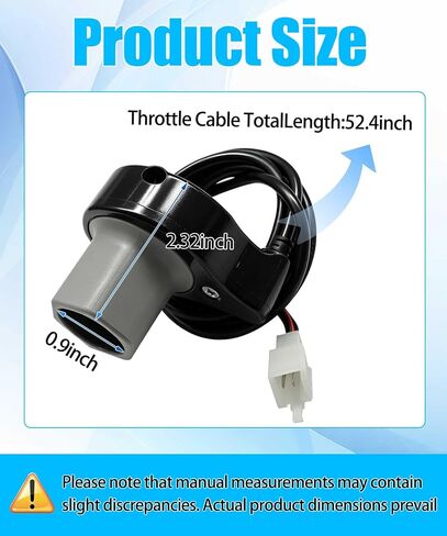 W13113601043 Twist Grip Throttle 24V 4-Wire متوافق مع Razor E100 / E125 (الإصدارات 10+)، Razor E200 (V24+)، E300 (V20+)، Pocket Mod (13+) سكوتر كهربائي، سهل التركيب in Kuwait