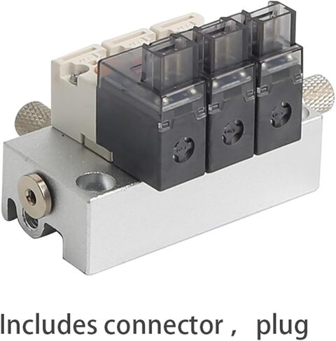 12V 24V 220V Miniature Pneumatic Solenoid Valve Combination Positive Pressure Negative Pressures Use 2/3 Way NC Valves 1Pcs(101-220V-4) in Saudi Arabia