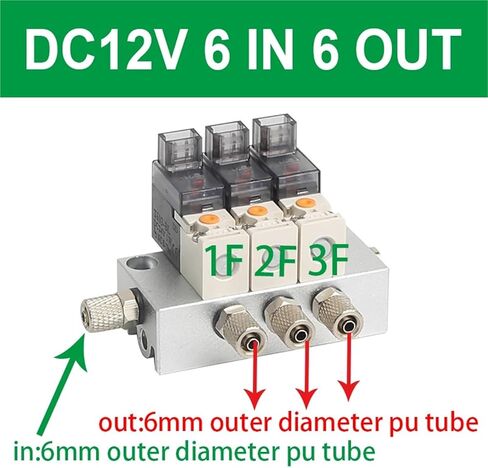 12V 24V 220V Miniature Pneumatic Solenoid Valve Combination Positive Pressure Negative Pressures Use 2/3 Way NC Valves 1Pcs(101-220V-4) in Saudi Arabia