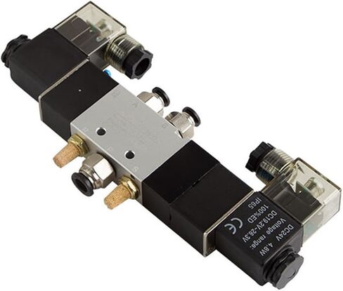 4V130C-06 4V230E-08 4V330P-10 4V430C-15 هوائي 5 اتجاهات مركز إغلاق صمام الملف اللولبي للهواء كتلة لوحة متعددةAC220V DC24V 1 قطعة (4V130P-06 AC220V) in Kuwait