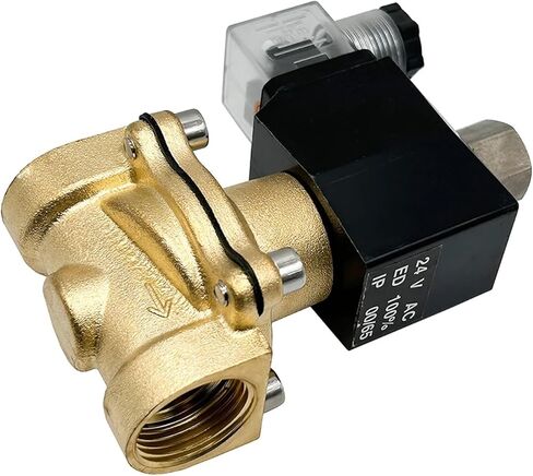 1-1/4 Inch Brass Solenoid Valve Normally Open 24V 12V 220V 110V Water/Gas Valves 1Pcs(NPT_24VAC) in Kuwait