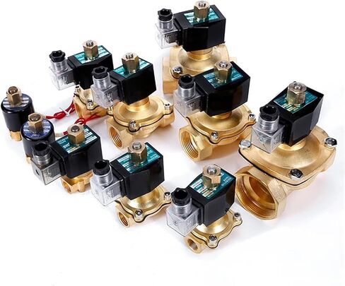 1-1/4 Inch Brass Solenoid Valve Normally Open 24V 12V 220V 110V Water/Gas Valves 1Pcs(NPT_24VAC) in Kuwait