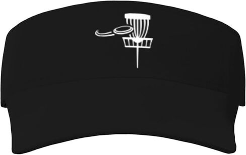Disc Golf Basket with Flying Disk Sunscreen Visor Hat for Women Men Empty Top Tennis Baseball Cap Black Cool Funny Sun Caps Adjustable Golf Hats in Kuwait