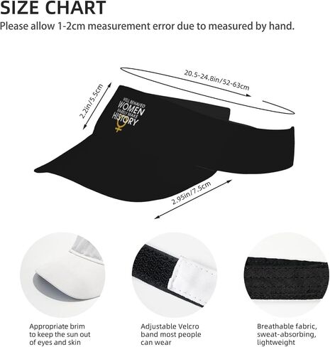 Well Behaved Women Rarely Make History Sunscreen Visor Hat for Women Men Empty Top Tennis Baseball Cap Black Cool Funny Sun Caps Adjustable Golf Hats in Kuwait