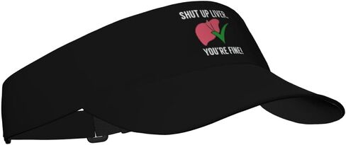 Shuts Up Liver You're Fine Sunscreen Visor Hat for Women Men Empty Top Tennis Baseball Cap Black Cool Funny Sun Caps Adjustable Golf Hats in Kuwait