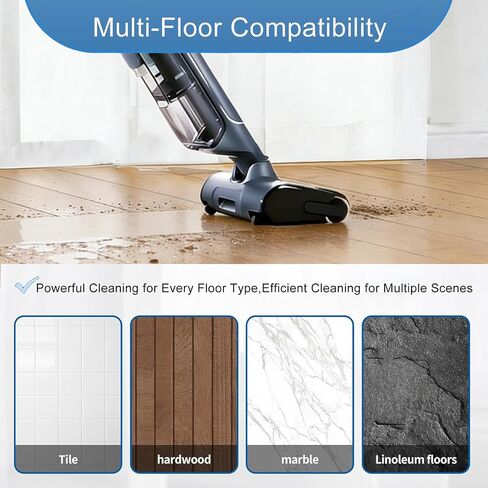 Replacement Parts Accessories Kit Compatible with Narwal S30 Pro Cordless Wet Dry Vacuum Cleaner, 3 Roller Brushes, 4 HEPA Filters, 1 Cleaning Brush in Kuwait