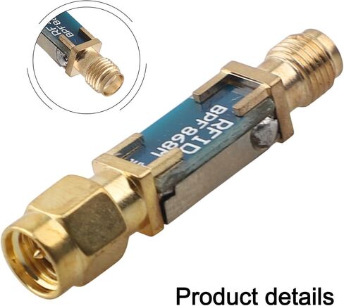 868MHz SAW Bandpass Filter 2MHz Bandwidth Low Loss for SMA Interface For RFID Receivers And For LoRa IoT EU Nodes Signal Noise Reduction in Kuwait