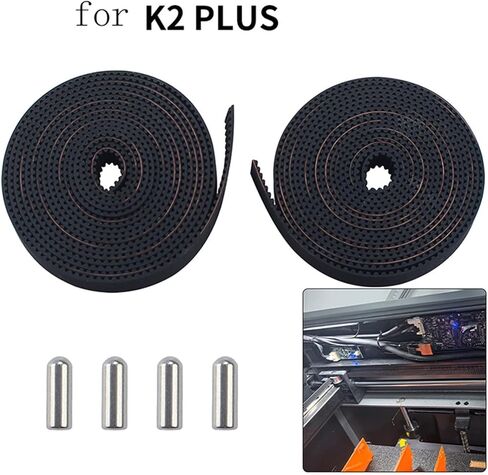 Rubber Belt Kit For K2 Plus For 3D Printer XY Timing Synchronization, Reliable Replacement Part For Stable Performance And Smooth Operation in Kuwait