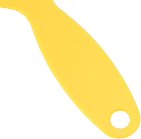 Flexible 3D Printer Spatula, DLP Resin Cleaning Tool, Reusable Plastic Scraper with Rounded Head, Yellow, PVC, for Printers With Hanging Hole in Kuwait