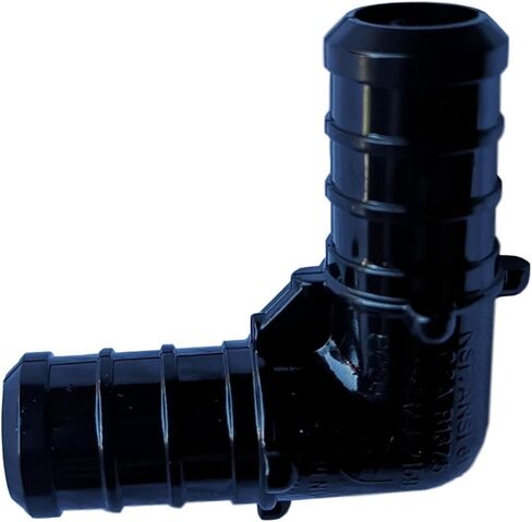 XFITTING 10 عبوات 3/8 بوصة PEX B تركيبات الكوع، بلاستيك، 400 رطل لكل بوصة مربعة، ANSI/NSF-61 وASSE 1061 معتمد in Kuwait