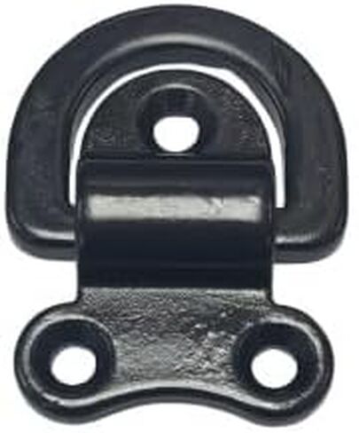 US STAINLESS Black Stainless Steel 316 Folding Pad Eye D Ring Tie Down 44mm x 51mm Marine Grade in Kuwait