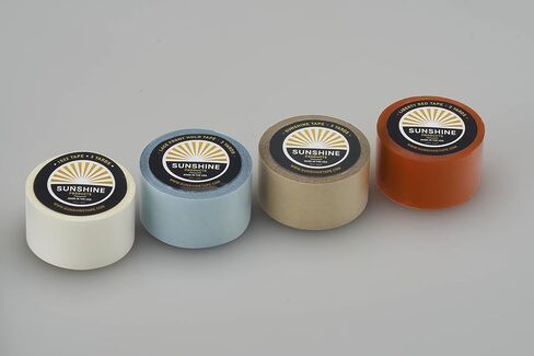 شريط لاصق من Sunshine Tape مكون من 3 قطع من شريط لاصق Liberty Red Liner - 3/4 بوصة × 12 ياردة - مزدوج الجوانب، درجة طبية - شعر مستعار وشريط شعر مستعار in Kuwait