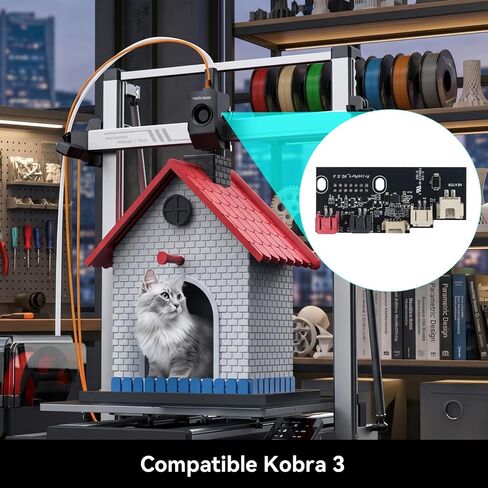 لوحة محول الطارد لـ Anycubiic Kobra3: تتضمن وحدة PCB لنقل الأجزاء البديلة 5 موصلات لرأس الطباعة للطابعة ثلاثية الأبعاد Kobra 3 Combo in Kuwait