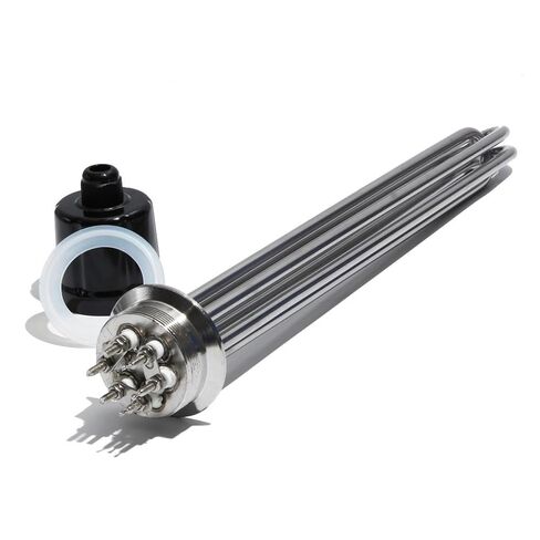 Element Heating Immersion 2" (64mm OD) Tri Clamp Water Heating Element for Home Brewery and Distillery Tank 4.5KW/6KW/9KW(9KW for 600mm) in Kuwait