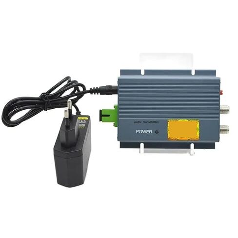 جهاز إرسال ليزر صغير FTTH/CATV 2RF 10mW 47-1218MHz AGC، معدات ألياف بصرية عالية الثبات ومنخفضة الضوضاء (1310nm EU) in Kuwait