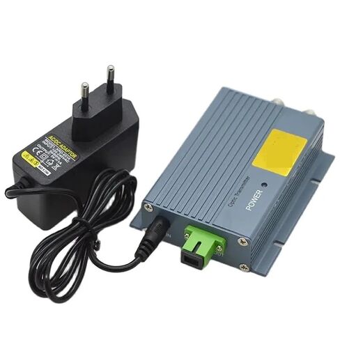 جهاز إرسال ليزر صغير FTTH/CATV 2RF 10mW 47-1218MHz AGC، معدات ألياف بصرية عالية الثبات ومنخفضة الضوضاء (1310nm EU) in Kuwait