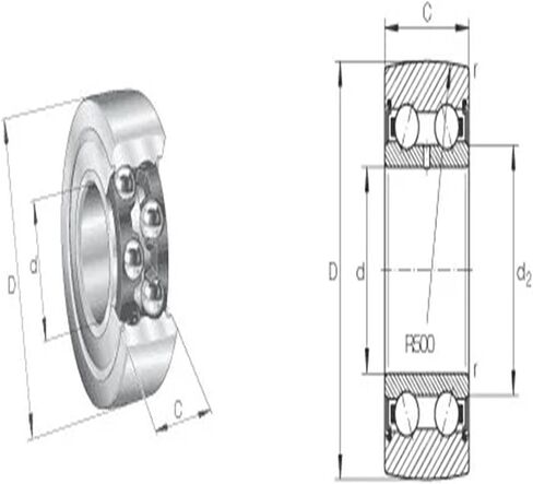 1PCS LR5207-X-2HRS-TVH-XL LR5207 LR 5207 Track Rollers Bearing Outer Rings Cylindrical Outside Surface in Kuwait