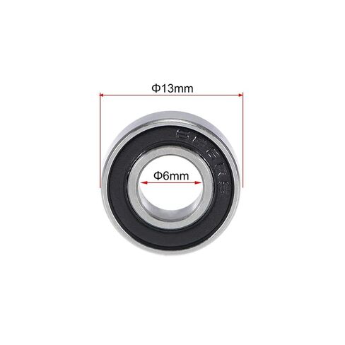 10 قطعة 686 2RS 686RS 686-2RS RS L1360 6x13x5 ملليمتر 6*13 5 مللي متر مزدوج سدادة مطاطية كرة أخدود عميقة تحمل (الأزرق) in Kuwait
