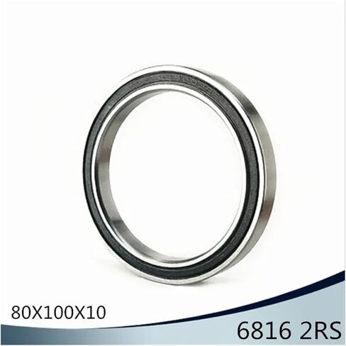 6816 2RS ABEC-1 80x100x10MM Thin Section Bearings 61816 RS 6816RS in Kuwait
