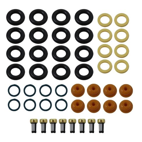 مجموعة سدادات حاقن الوقود المقاومة للحرارة العالية لسيارة Ford V8 5.4L 4.6L، حلقات O عالمية 0280150943 0280150955 0280150962 من Icelily in Kuwait