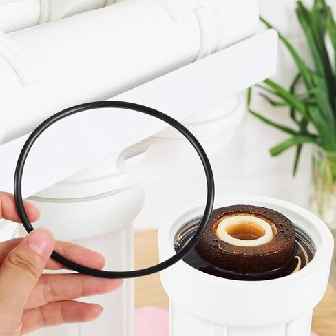 SOLUSTRE مرشح المياه الإسكان طوقا غسالة مجموعة متنوعة 10 قطع سيليكون حلقات الختم لإصلاح تسرب استبدال تنقية المياه 4.17 × 4.17 × 0.15 بوصة in Kuwait