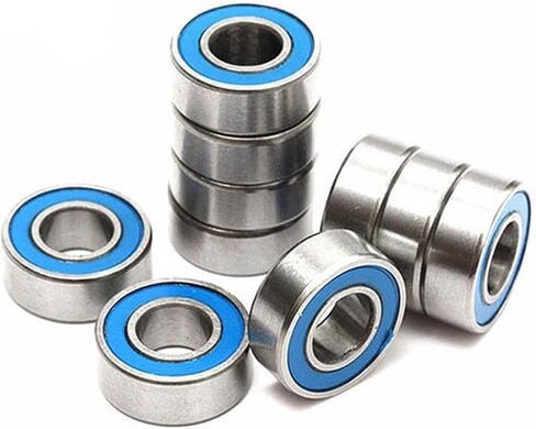 10 قطعة MR105-2RS MR105 2RS RS MR105RS 5x10x4 مللي متر الأزرق المطاط مختومة مصغرة كرات تروس الحمل عميقة الاخدود in Kuwait