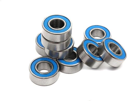 10 قطعة MR105-2RS MR105 2RS RS MR105RS 5x10x4 مللي متر الأزرق المطاط مختومة مصغرة كرات تروس الحمل عميقة الاخدود in Kuwait