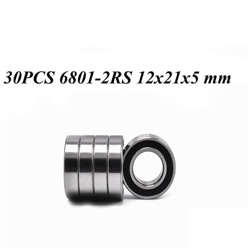 20 قطعة 6801-2RS 6801RS 6801 2RS RS 12x21x5 ملليمتر رقيقة جدار سدادة مطاطية كرة أخدود عميقة تحمل in Kuwait