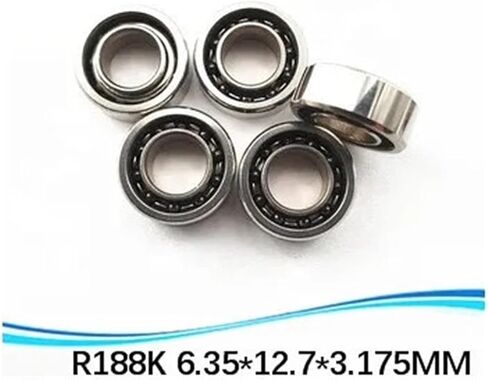 1/4 "x 1/2" 1/8 "بوصة 6.35*12.7 3.175 ملم R188 مفتوح متري مصغر كرة أخدود عميقة تحمل R188K SR188(Sr188k مفتوح، ABEC-5) in Kuwait