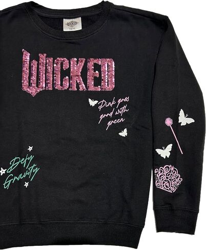 Wicked Big Girls Sweatshirt, Size 14/16, Black in Kuwait