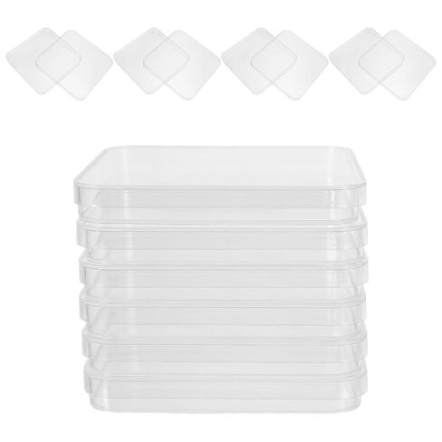 SHINEOFI 10pcs Square Petri Dishes with Lids 130130mm Clear Plastic Tissue Culture Plate for Cell Culture Microbiology Research and Lab Experiment, Transparency Laboratory Dishes in Kuwait