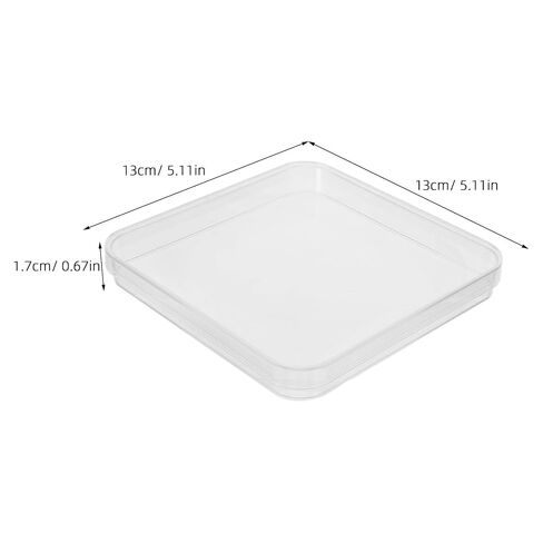 SHINEOFI 10pcs Square Petri Dishes with Lids 130130mm Clear Plastic Tissue Culture Plate for Cell Culture Microbiology Research and Lab Experiment, Transparency Laboratory Dishes in Kuwait