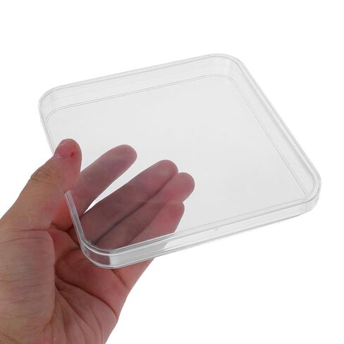 SHINEOFI 10pcs Square Petri Dishes with Lids 130130mm Clear Plastic Tissue Culture Plate for Cell Culture Microbiology Research and Lab Experiment, Transparency Laboratory Dishes in Kuwait