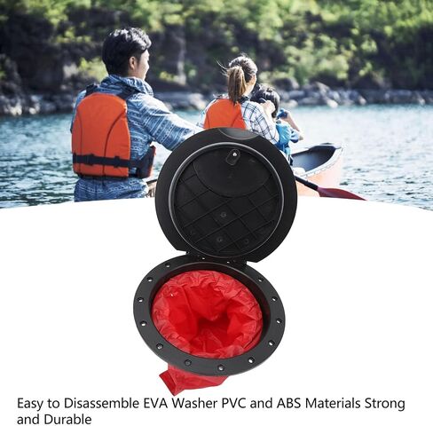 Deck Plate Hatch Cover Kit, Deck Plate Kit Deck Hatch with Storage Bag Kayak Hatch Cover Deck Hatch Kayak Accessories with Storage Bag for Kayaking Yacht Fishing Boat 11.2 Inch in Kuwait