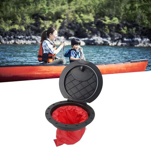 Deck Plate Hatch Cover Kit, Deck Plate Kit Deck Hatch with Storage Bag Kayak Hatch Cover Deck Hatch Kayak Accessories with Storage Bag for Kayaking Yacht Fishing Boat 11.2 Inch in Kuwait