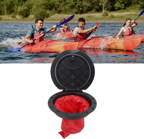 Deck Plate Hatch Cover Kit, Deck Plate Kit Deck Hatch with Storage Bag Kayak Hatch Cover Deck Hatch Kayak Accessories with Storage Bag for Kayaking Yacht Fishing Boat 11.2 Inch in Kuwait