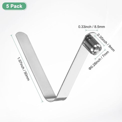 M METERXITY Kayak Paddle Snap الصلبة دبوس واحد على شكل V الربيع الصلب خيمة القطب مقاطع قفل مقاطع للتخييم / مجداف الكاياك / عمود الخيمة زر ضغط الربيع المفاجئة in Kuwait