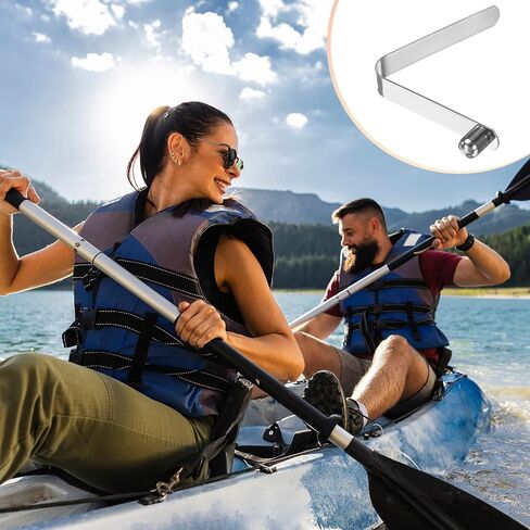 M METERXITY Kayak Paddle Snap الصلبة دبوس واحد على شكل V الربيع الصلب خيمة القطب مقاطع قفل مقاطع للتخييم / مجداف الكاياك / عمود الخيمة زر ضغط الربيع المفاجئة in Kuwait