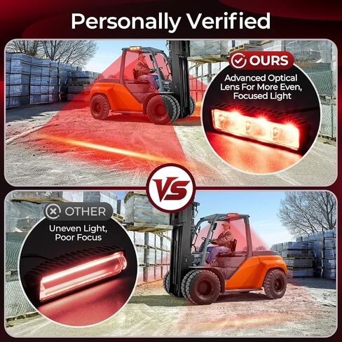 Forklift Safety Light LED Forklift Warning Light, Pedestrian Red Zone Warning Lamp,Line Boundary Warehouse Work Light Truck 30W, DC12-80V in Kuwait