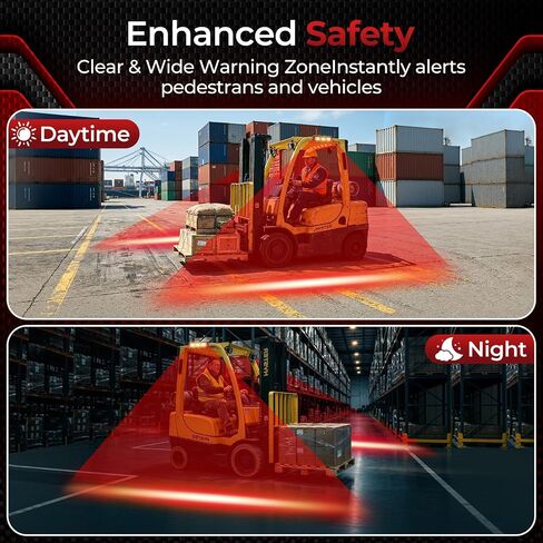 Forklift Safety Light LED Forklift Warning Light, Pedestrian Red Zone Warning Lamp,Line Boundary Warehouse Work Light Truck 30W, DC12-80V in Kuwait