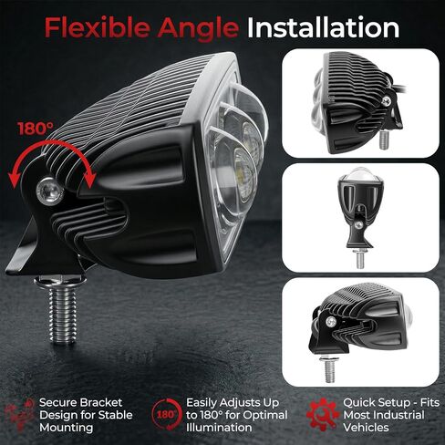 Forklift Safety Light LED Forklift Warning Light, Pedestrian Red Zone Warning Lamp,Line Boundary Warehouse Work Light Truck 30W, DC12-80V in Kuwait
