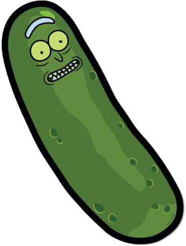ملصق من الفينيل مقطوع بالقالب مقاس 4 بوصات من Rick & Morty Pickle Rick Premium لنوافذ السيارات والشاحنات in Kuwait